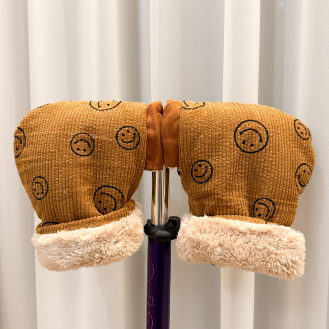 어센드원 킥보드 장갑 자전거 핸드머프 워머 방한용, 1개, 애쉬브라운