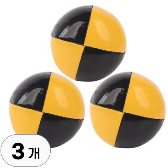 프리미엄 저글링 고급형 수업용 준비물 취미용 연습용 강의용 수행 학습 평가 장난감 공 3개 + 파우치 세트, 1세트