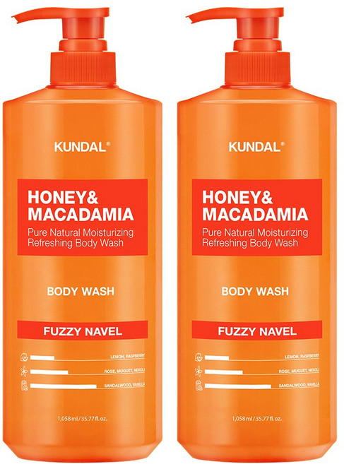 쿤달 퓨어 바디워시 바디클렌저 퍼지네이블향, 1058ml, 2개