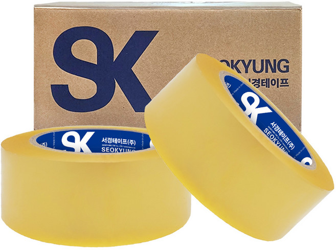 서경 아크릴 중포장용 박스테이프 (80M), 40개, 투명