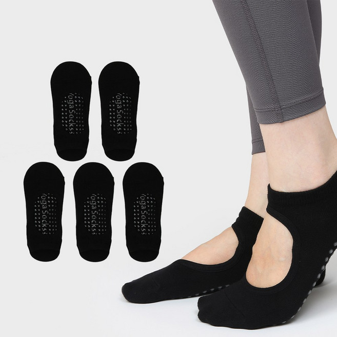 논슬립 요가 필라테스 양말 5개
