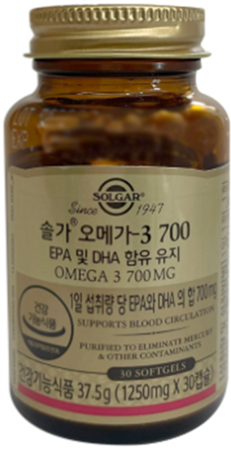 솔가 오메가3 700, 60정, 1개
