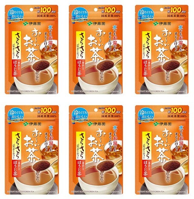 이토엔 오이오차 호지차 가루 80g 6봉, 6개