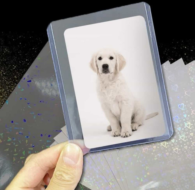 포카 투명 보관 25개 포카홀더북, 2홀로시트지25p-하트