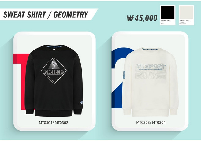 YD스포츠 맨투맨 MT0301 / MT0302 / MT0303 / MT0304