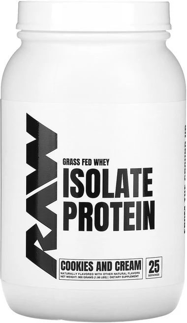 Raw Nutrition 목초 사육 분리유청단백질 쿠키앤크림 900g(1.98lbs) Nutrition (로 뉴트리션), Raw Nutrition (로 뉴트리션) Nutriti, 900g, 1개 - 쿠팡
