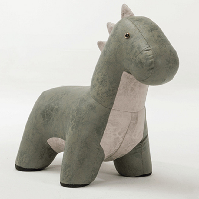 공룡 소파 의자 키즈카페 장식 알파카, 테크 클로스 공룡 잔디 녹색