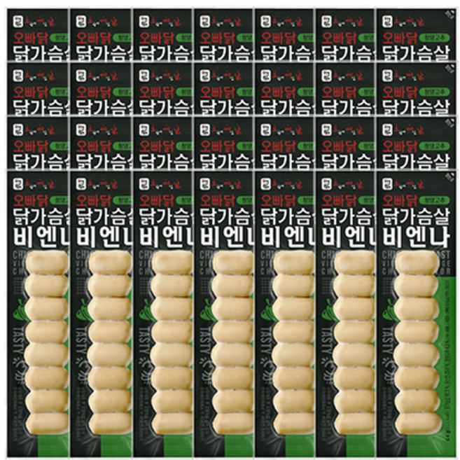 오빠닭 닭가슴살 비엔나 소시지 청양고추맛, 28개, 64g