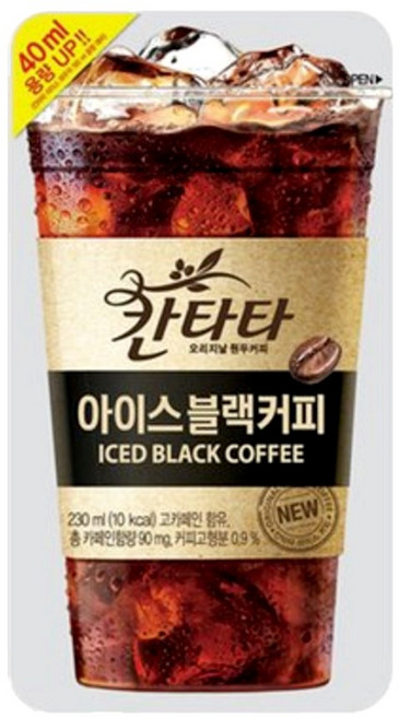 칸타타 아이스 블랙 230ml 파우치 10입, 10개