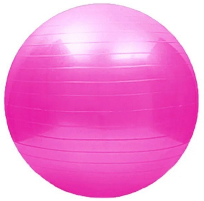 瑜珈球 彈力球 附充氣工具 復健球 普拉提球 感統球 抗力球 韻律球 大龍球 運動球 加厚瑜珈球, 粉色,55cm(贈打氣筒)