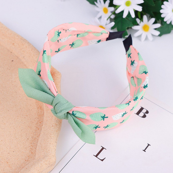 은꽃밴드 와이드 리본 유아 머리띠 세트