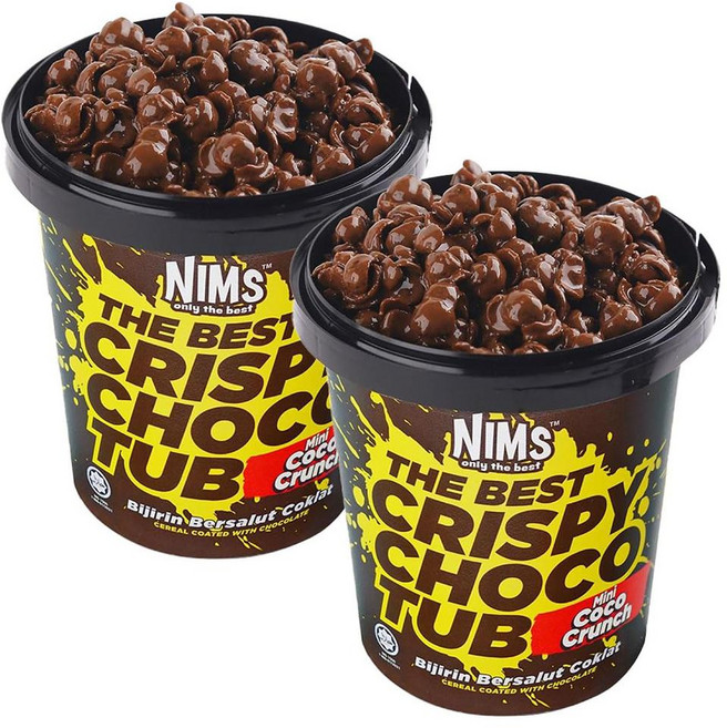 NIMS 크리스피 초코 텁 250g 2팩 미니 초코 크런치 Nims CRISPY CHOCO TUB MINI COCO CRUNCH Mini Coco Crunch 8.8 oz (250, 500g