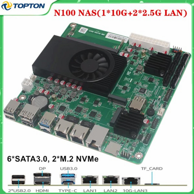 110G 2i226-V 2.5G Intel N150 i3 6베이 NAS 마더보드 6SATA3.0 2NVMe 1DDR5 4800MHz 소프트 라우터 방화벽, 01 Intel Core i3-N305, 01 CHINA, 06 16GB DDR5 512GB NVMe