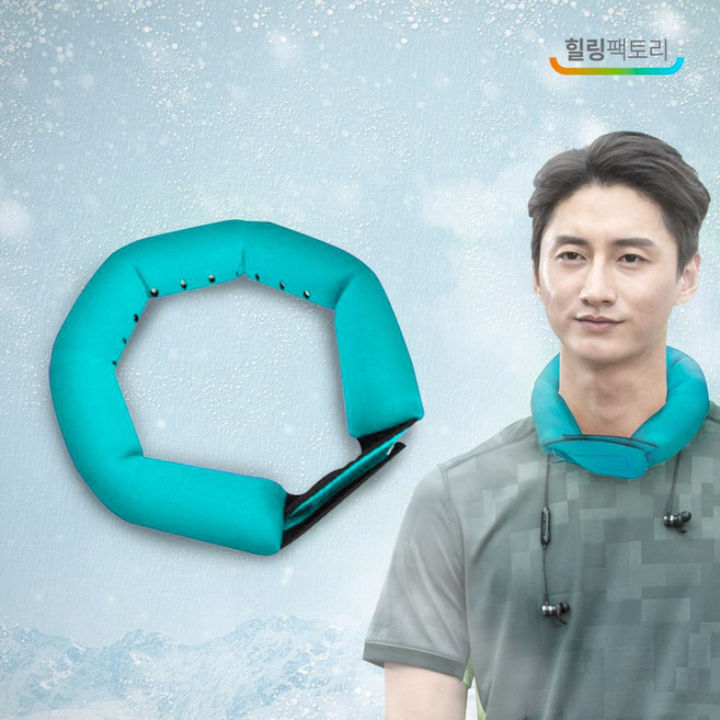 국산 힐링팩토리 초대용량 아이스 넥쿨러 450g 1+1, 민트