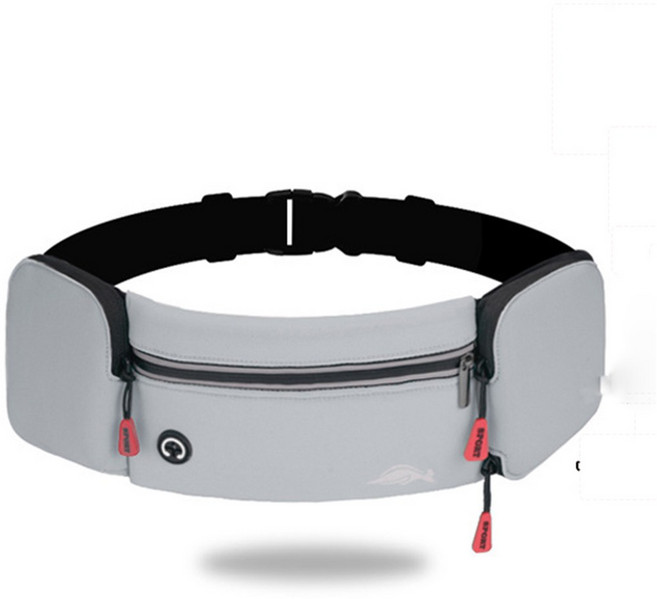 BEAUTYAndCo.1+1 남자 여자 허리 가방 파우치 사이즈조절 데일리 벨트 백 여행 도난방지 여권 지갑 야간 달리기에 반사 마크가 달려 있습니다