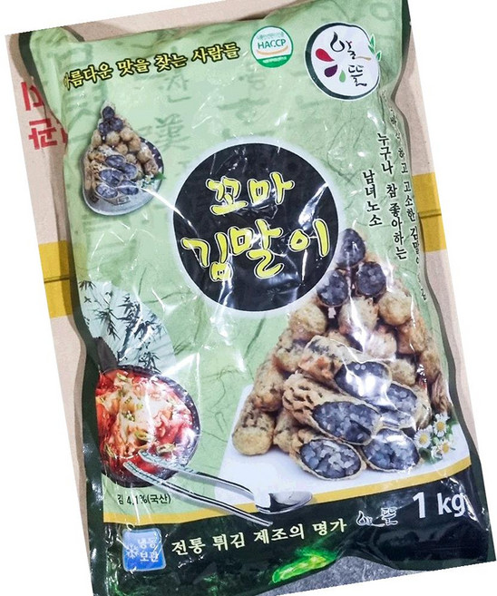 알뜰 꼬마 김말이 25g 40입 1kg 냉동 분식, 1개