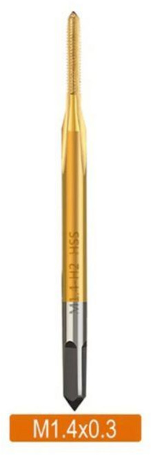 내마모성 HSS 티타늄 코팅 드릴 비트 M1 M1 8 스트레이트 플루트 스레드 탭 강력하고 안정적인 연결, 1개