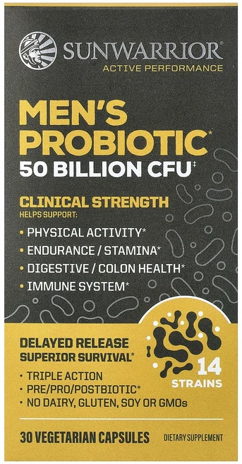 몸관리하세요 겨울입니다 Sunwarrior 남성용 프로바이오틱 베지 캡슐 30정 특별관리진행, Sunwarrior남성용프로바이오틱베지캡슐30정, 1 - 쿠팡