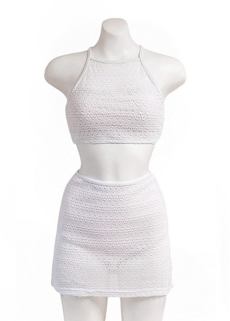 다비 밀크아이보리 SET 폴 댄스 의상 웨어 상의 브라 팬트 탑 운동 비치웨어 복 여성 비키니 수영복 스커트 세트