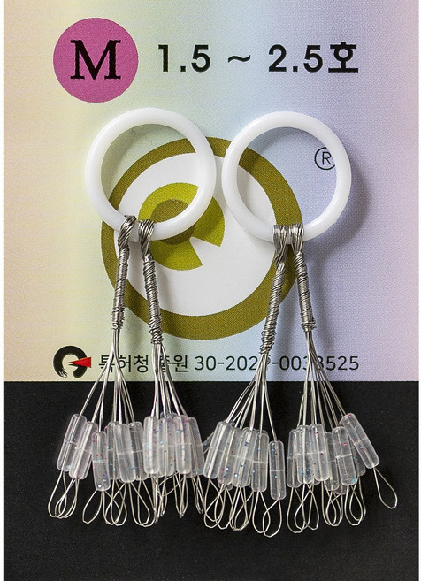 GOLDFISH 투명스토퍼 실리콘 찌멈춤고무 찌 스토퍼 일자 원형 민물 중층 내림낚시용품, 1개