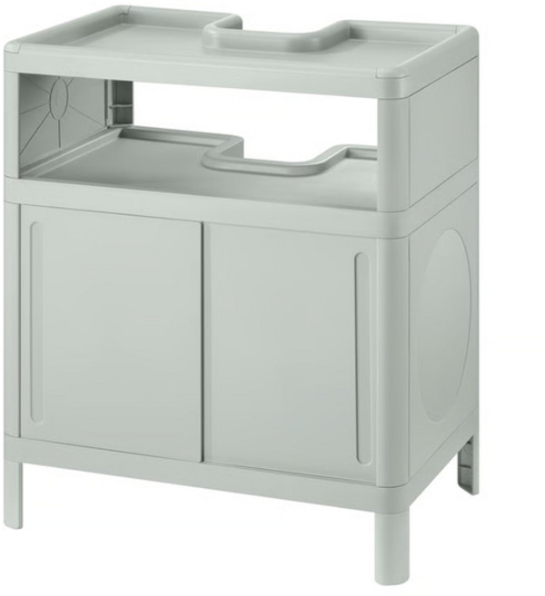 이케아 IVOSJON 이뵈셴 세면대하부장, 그린, 1개