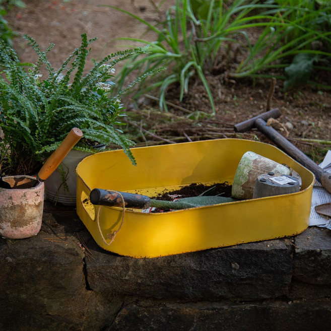 직사각 철제바스켓 2color 틴 트레이 양철바스켓 틴바스켓 양철통, 그레이