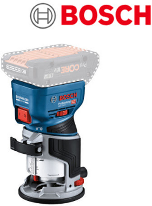 보쉬 충전 루터 GKF 18V-8 베어툴 무선 라우터 전동 트리머 목공 루터기 목재