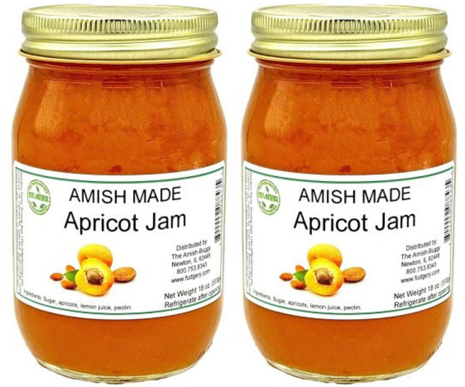 일잼 수제잼 아미쉬 라즈베리 할라피뇨 잼 18온스 병 2개, Apricot