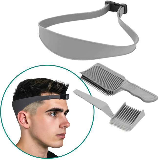 블체 셀프이발 가이드밴드 커브 각도빗 커트빗 세트, 1개