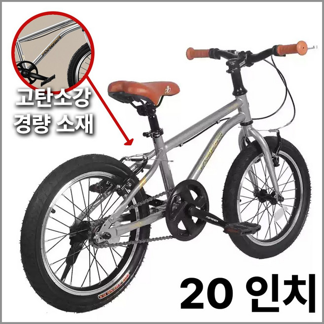 루트더 입문자용 bmx 묘기용자전거 이색 레이싱 픽시 20인치 여성용 성인용 등원용 자전거 펫바이크, 1개, 135cm, 실버