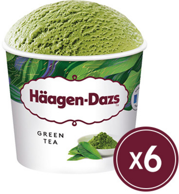 하겐다즈 아이스크림 미니컵 녹차 100mlx6개, 6개, 100ml