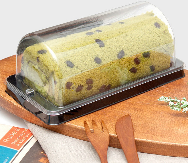 투명 롤케이크 케이스 개별포장 플라스틱 용기 돔형, 50개, 1개