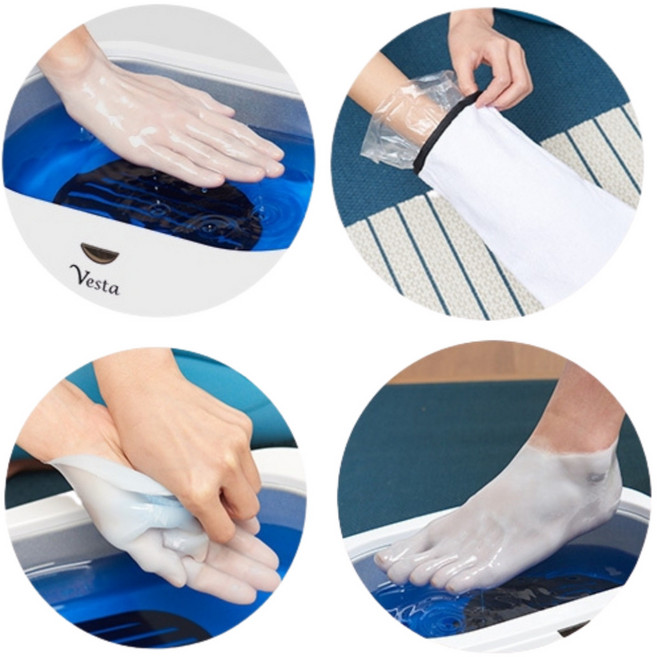 파라핀치료기 파라핀왁스 수족냉증 촛농 촛물 가정용 파라핀 효과 효능 손가락 기 배쓰 베스, 파라핀왁스6개, 1개