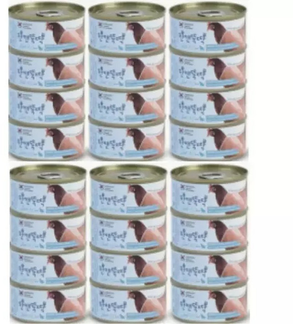 한캔뚝딱 고양이 습식캔 대용량 통조림 닭고기 24캔, 24개, 85ml