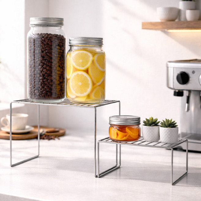 원스텝 공간선반 와이어렉, 실버, 1개, 원스텝공간선반