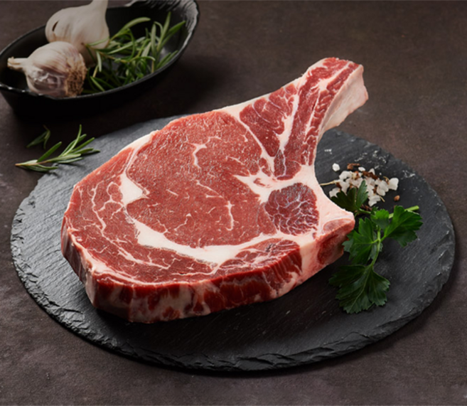 고기몰 미국산 소고기 토마호크 1000g 초이스 냉동 3팩이상 와사비증정