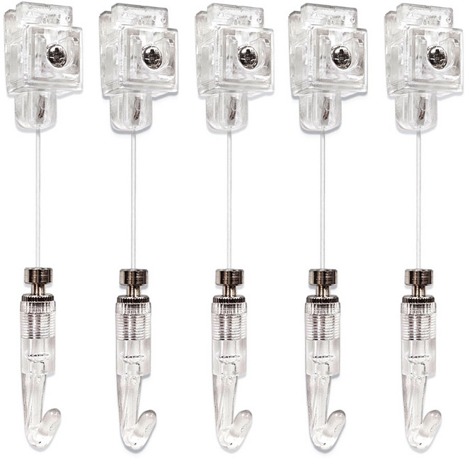 픽쳐앤걸이 틈콕 무타공 못 없이 액자걸이, 5개, 투명