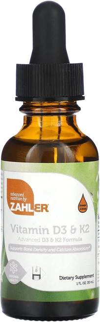잘러 비타민 D3 & K2 30ml, 2개, 29.574ml - 쿠팡