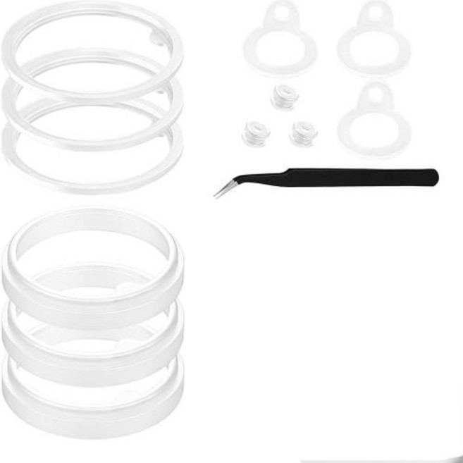 유리병 실리콘 패킹 개스킷 써모플라스크 및 타케야용 물병 가스켓 교체 24oz 32oz 40oz 64oz, 1개, 3)3set