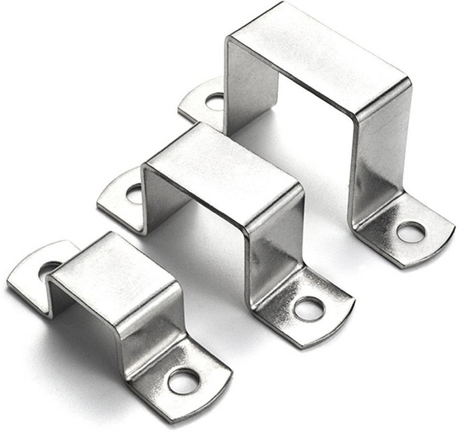 사각 두꺼운 호스 하드웨어 클립 스테인레스 배관 클램프 304 10 새들 60MM 튜브 스틸 후프 스로트 카드, 35x35, 1개