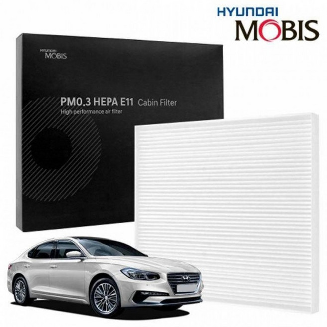 그랜저IG 하이브리드 에어컨필터 현대모비스 미세먼지 필터, 1개, 3번, 1개