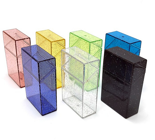 팬아저씨 반짝이 포카 케이스 포토카드 정리 포카통 슬리브보관통, 블루(1개), 1개