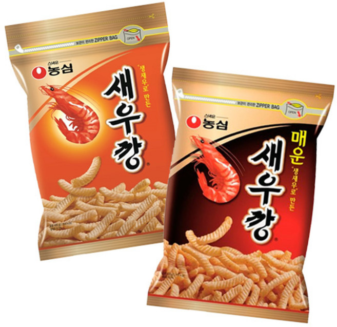농심 새우깡 400g + 매운 새우깡 400g 과자세트, 1세트, 800g