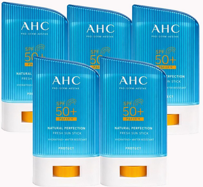 AHC 내추럴 퍼펙션 프레쉬 선 스틱 SPF50+ PA++++, 22g, 5개