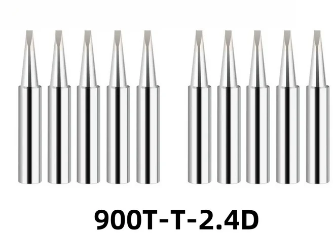 10 개/몫 900M-T 시리즈 납땜 인두 팁 세트 Hakko 936 스테이션 BGA 재 작업 도구 용 무연 헤드, [12] 10PCS 900M-T-2.4D