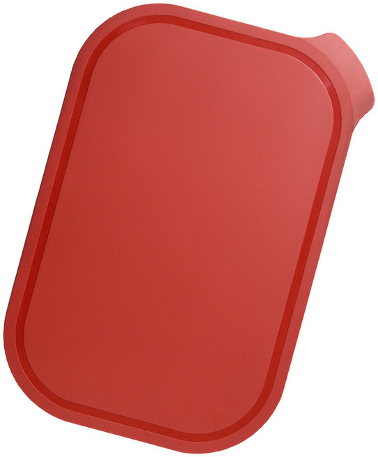 애슬라 칼집 안나는 4T 양면 항균 TPU 도마, 크림슨레드, 1개