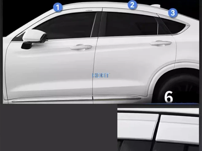 자동차 창문 디플렉터 바이저 웨더 실드 쉘터 르노 그랜드 콜레오스 Geely Xingyue Monjaro KX11 2021 + Tu, 04 Xingyue Tugella FY11