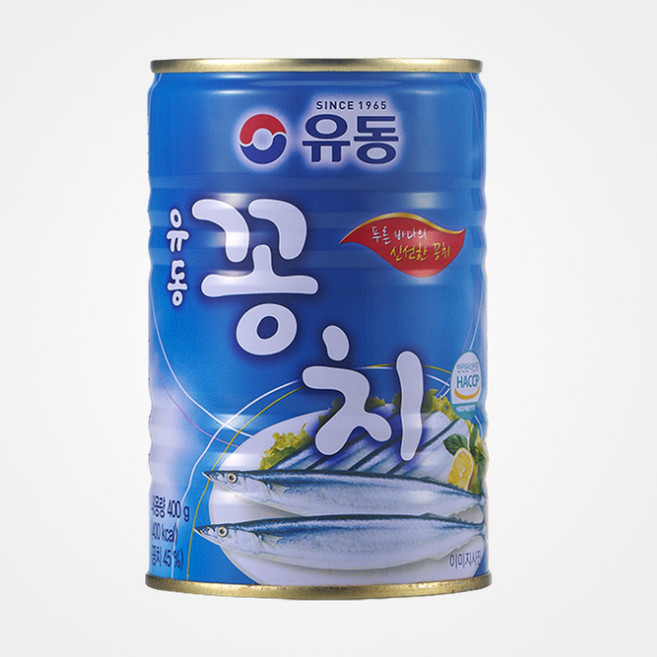 유동 꽁치 통조림, 400g, 2개