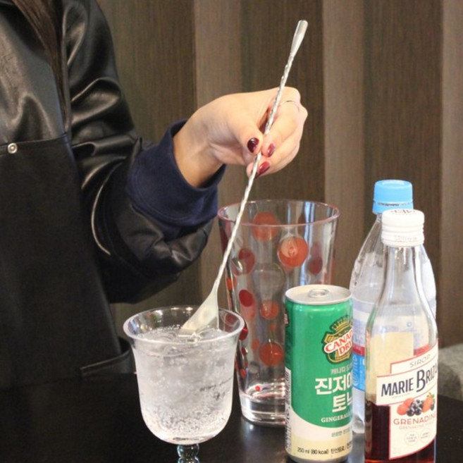 고급형 스텐 머들러 스틱 바스푼 30cm 하이볼 칵테일 하이볼 머들러 바스푼 칵테일, 없음