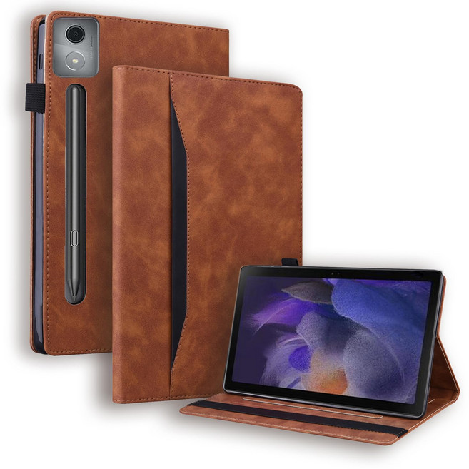 Flip Stand Cover with Card Slot for Lenovo Idea Tab Pro / Xiaoxin Pad Pro 2025 12.7" TB373FU/TB375FC, Brown, Xiaoxin Pad  Pro 2025 12.7, Brown